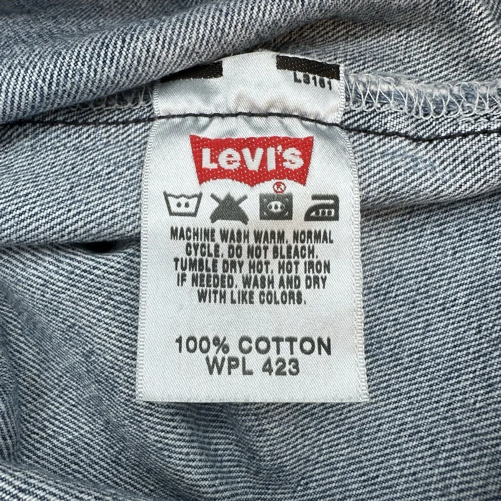 Levis Jeans Mens 38x30 (36x26 Fit) Blue Denim 501 Jeans Y2K 2007 Button Fly